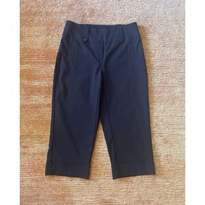 NWOT Reitmans Women’sNavy Blue Straight Bermuda Pants Shorts Pull On Size 3/S